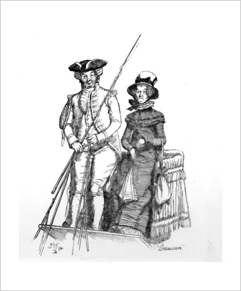 Dawson, illustration from Pride & Prejudice by Jane Austen, edition