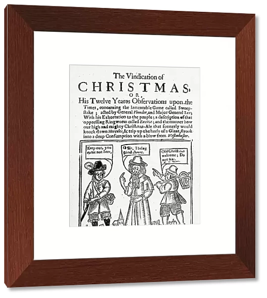 The Vindication of Christmas, 1653 (woodcut and letterpress)
