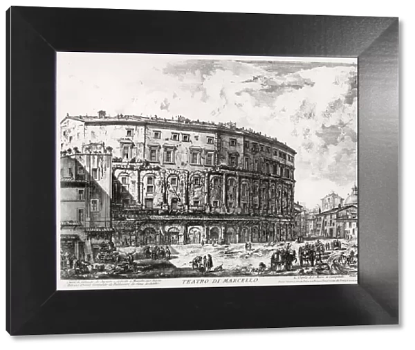 View of the Theatre of Marcellus, from the Views of Rome series, c. 1760