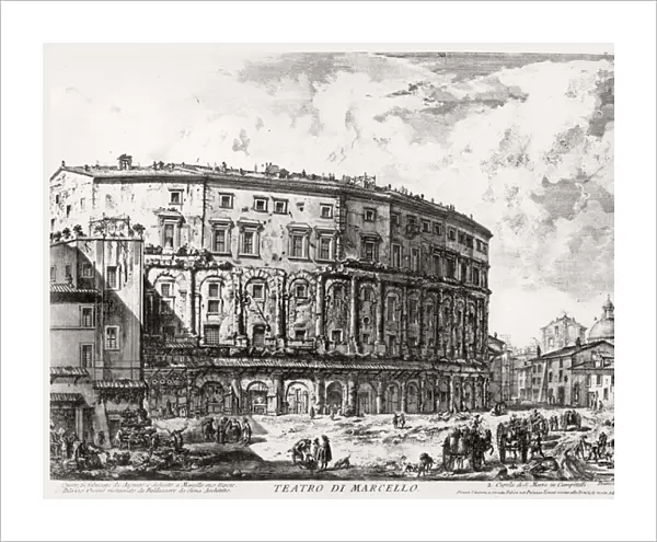View of the Theatre of Marcellus, from the Views of Rome series, c. 1760
