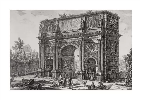 A View of the Arch of Constantine, from the Views of Rome series, c. 1760