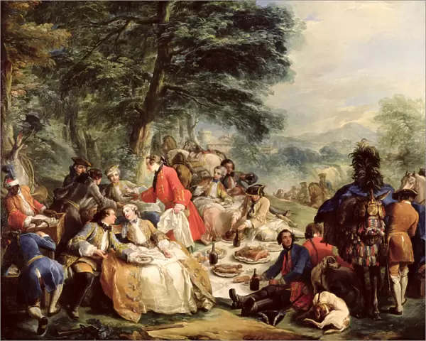 The Hunt Lunch, 1737 (oil on canvas)