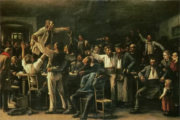 Strike, 1895 (oil on canvas)