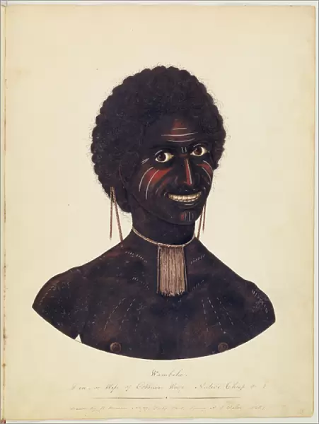 Wambela, wife of Cobbawn Wogi, native chief of Port Stephen, NSW, 1820 (w  /  c)