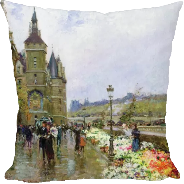 Flower Sellers by the Seine
