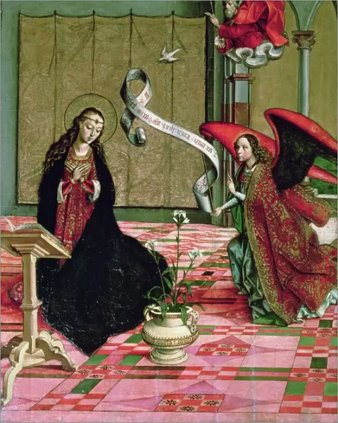 The Annunciation, detail from the Altarpiece of St. Anne and the Virgin