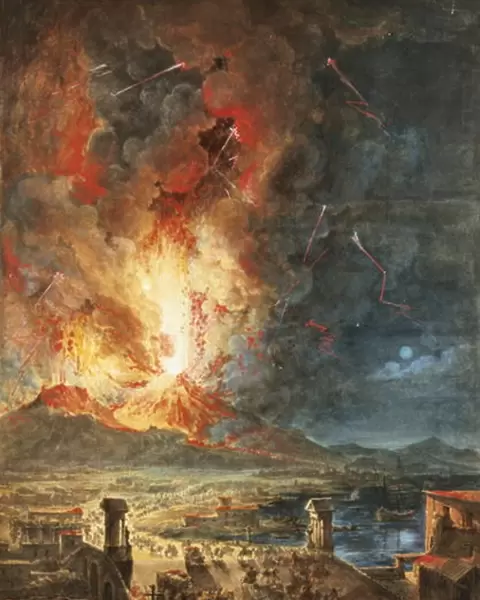 The Great Eruption of Mt. Vesuvius (w  /  c)