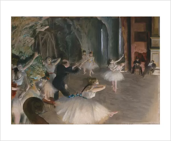 The Rehearsal of the Ballet on Stage, c. 1878-79 (pastel on paper)