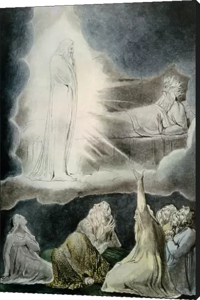 The Vision of Eliphaz, 1825 (pen, w  /  c and pencil)