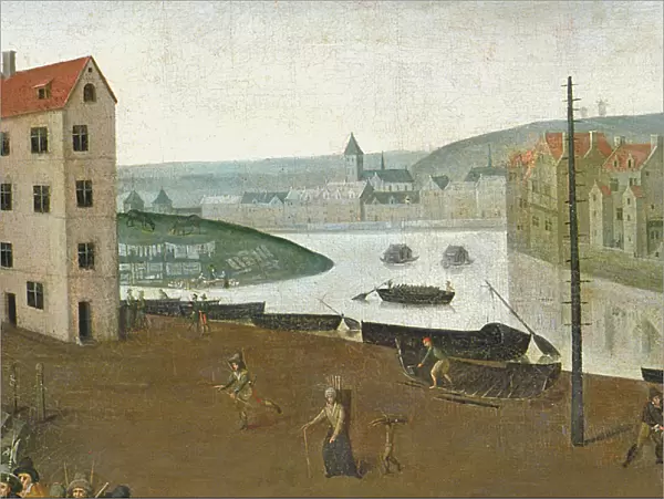 The Ile Notre-Dame (today known as Ile Saint-Louis), Paris, 1590-3 (oil on canvas)