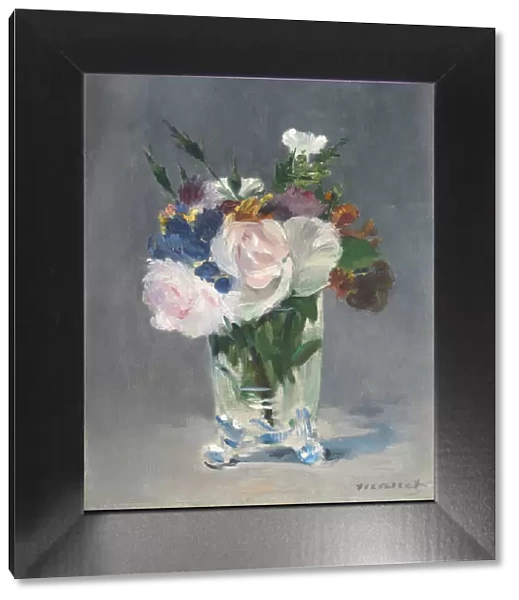 Flowers in a Crystal Vase, c. 1882 (oil on canvas)