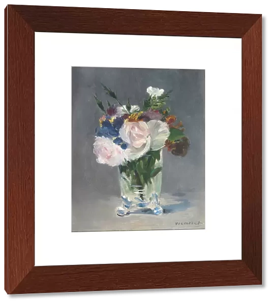Flowers in a Crystal Vase, c. 1882 (oil on canvas)