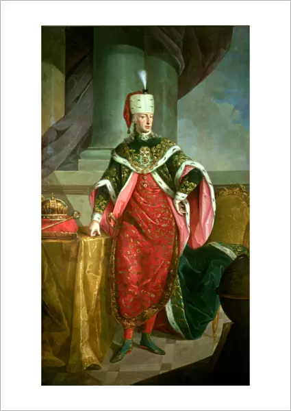 Emperor Francis I (1708-65) Holy Roman Emperor, wearing the official robes of the Order of St