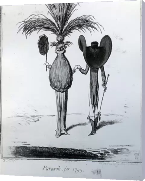 Parasols, for 1795, (etching)