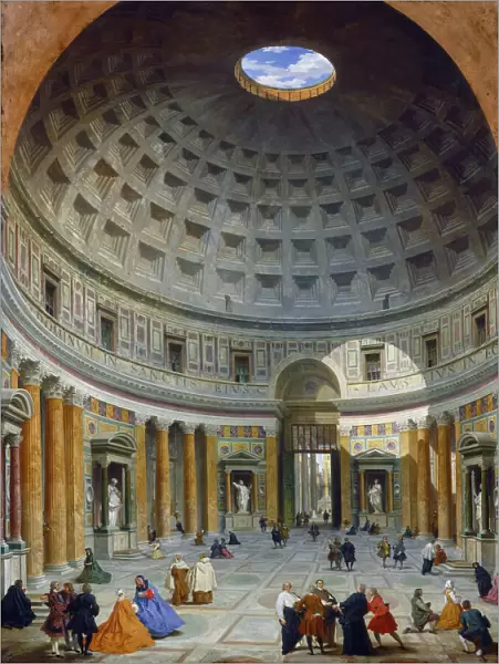 Interior of the Pantheon, Rome, c. 1734 (oil on canvas)