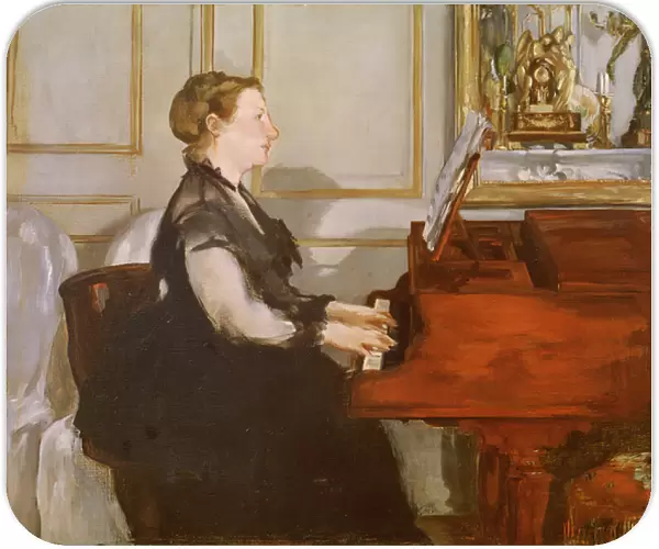 Madame Manet at the Piano, 1868 (oil on canvas)