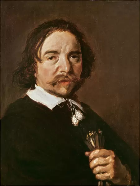 Portrait of a Man with a Glove and Black Hair, c. 1657 (oil on canvas)
