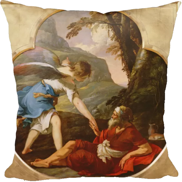 Elijah Rescued by an Angel, c. 1630 (oil on copper)