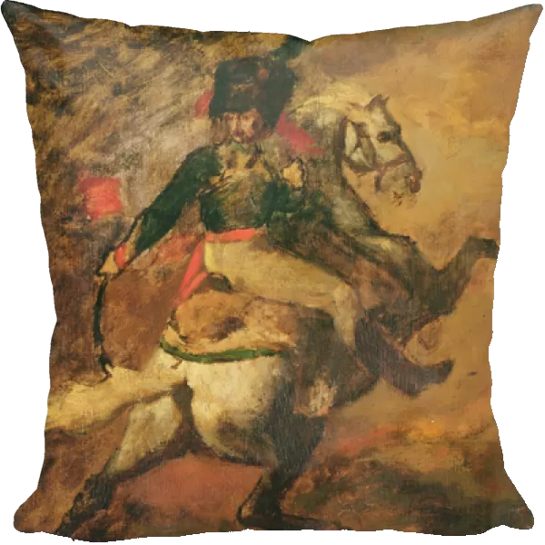 The Charging Chasseur (oil on canvas)