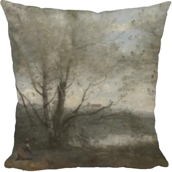 A Pond Seen Through the Trees, c. 1855-65 (oil on canvas)