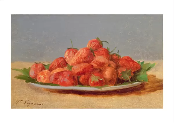 Still Life with Strawberries on a Plate
