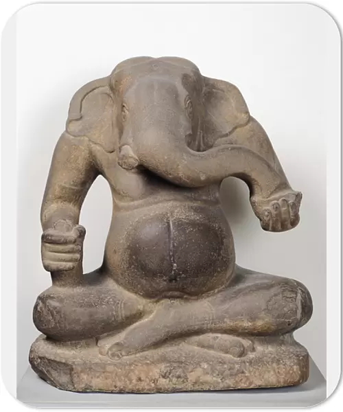 Ganesh, from Tuol Pheak Kin, Kandal Province, 7th-8th century (sandstone)
