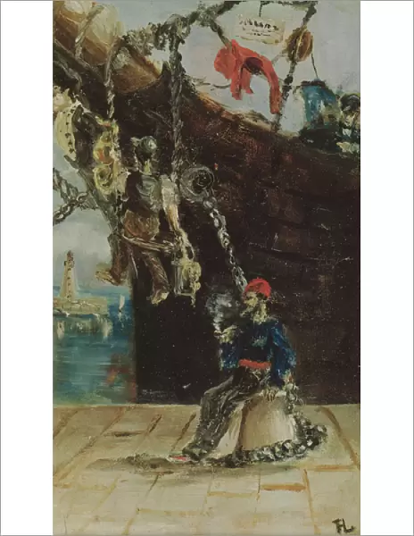 A Sailor on a Quay, 1880 (oil on canvas)