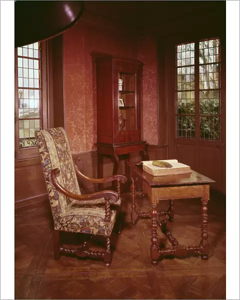 Interior of the study of Honore de Balzac (1799-1850) in his home in rue Raynouard