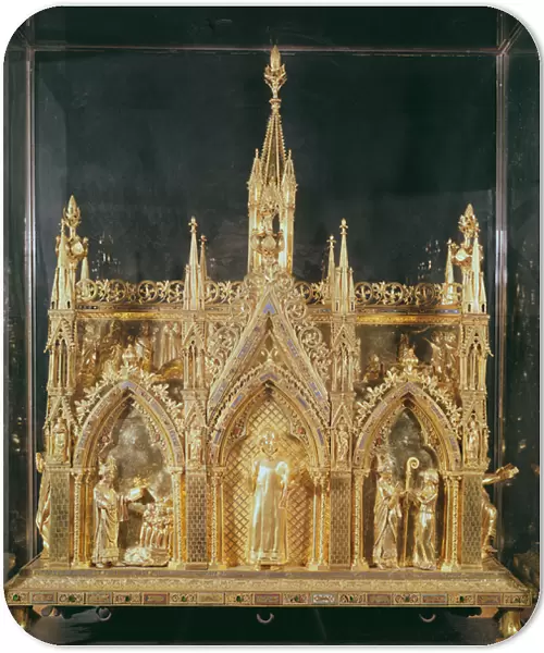 Reliquary of Saint Taurin (gilded copper, enamel & silver)