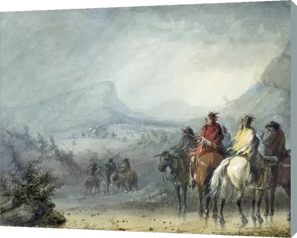 Storm: Waiting for the Caravan, 1858-60 (w  /  c on paper)