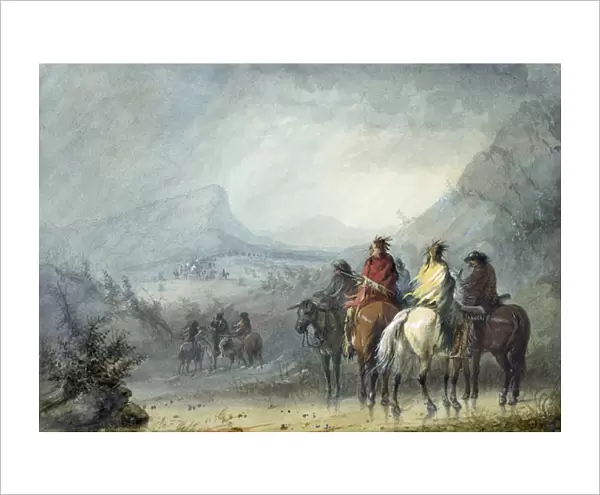 Storm: Waiting for the Caravan, 1858-60 (w  /  c on paper)