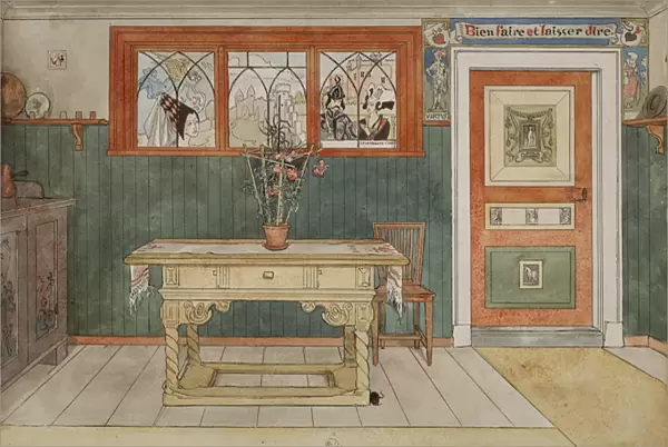 The Dining Room, from A Home series, c. 1895 (w  /  c on paper)