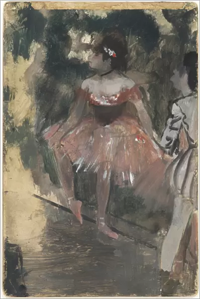 Dancers, c. 1878 (oil and graphite on card)