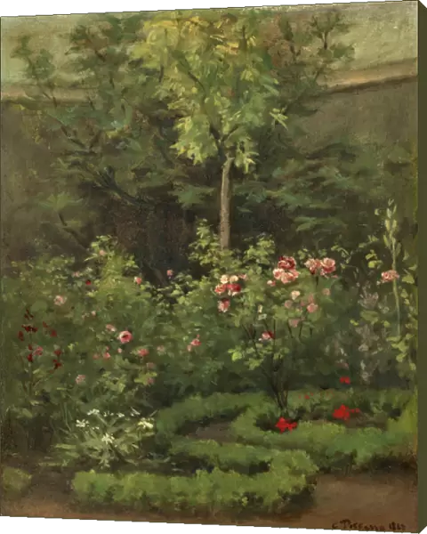 A Rose Garden, 1862 (oil on canvas)