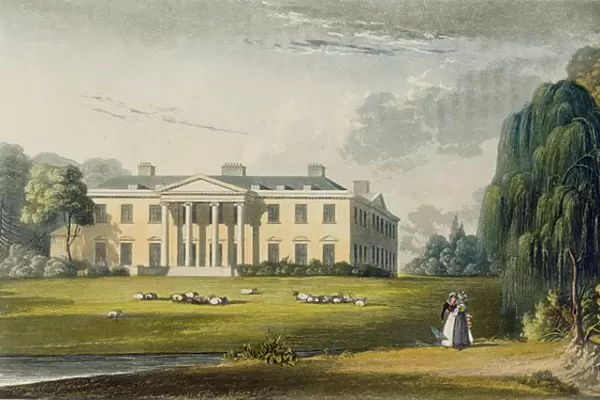 Broadlands, from Ackermanns Repository of Arts, 1825 (colour litho)