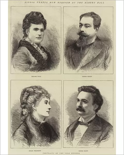 Signor Verdis New Requiem at the Albert Hall, 15 May 1875 (engraving)