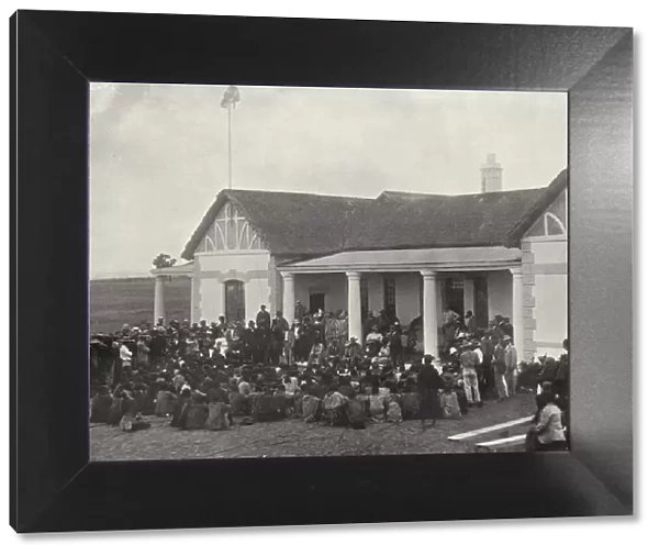 Indaba at Government House, Bulawayo (b  /  w photo)