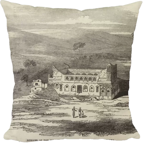 Remains of the Palace of Pushwa Bajee Rao, on the Jumna (engraving)