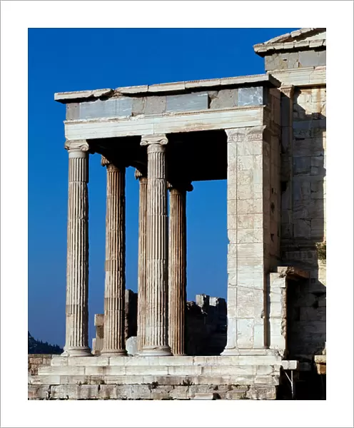 View of the pronaos, Temple of Erechteion (photography)