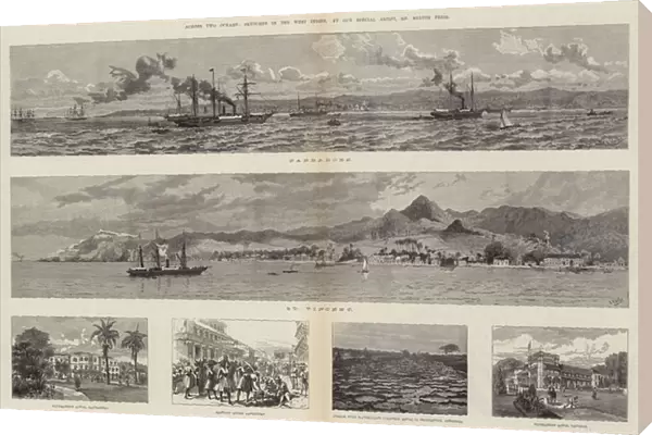 Across Two Oceans, Sketches in the West Indies (engraving)