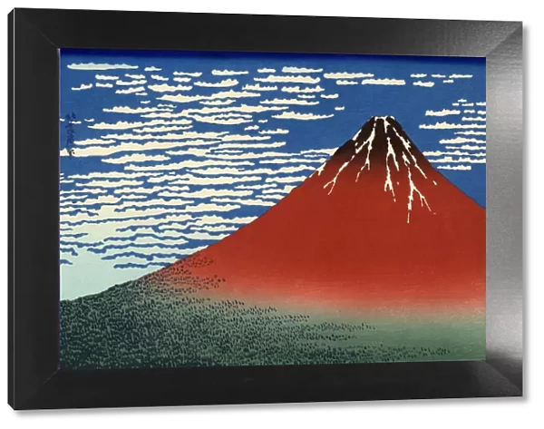 Fuji, Mountains in clear Weather, from 36 Views of Mount Fuji, pub