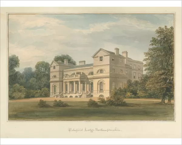 Northamptonshire - Wakefield Lodge, 1824 (w  /  c on paper)