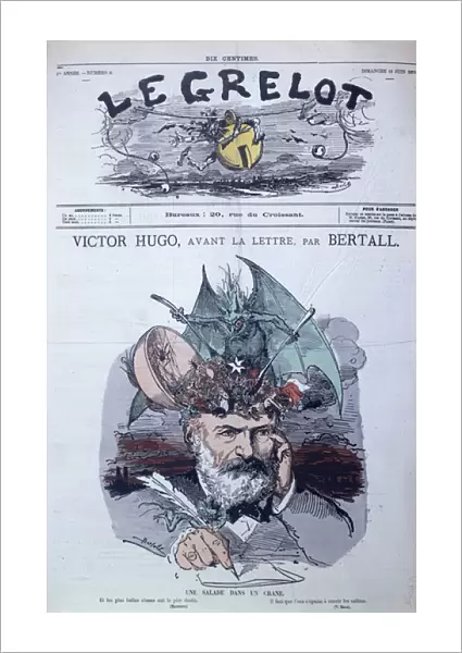 Brain Salad, caricature of Victor Hugo (1802-85) from the front cover of