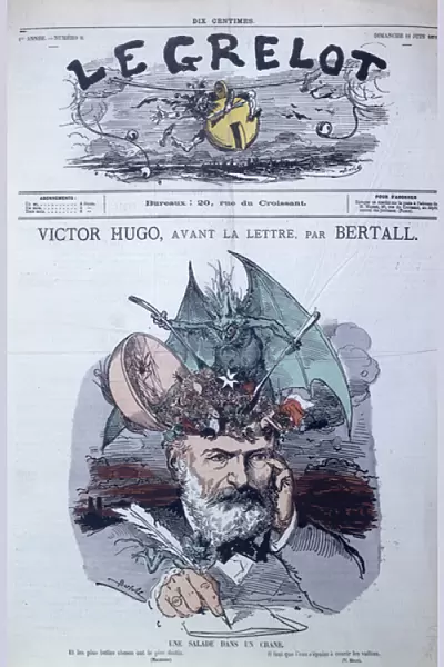Brain Salad, caricature of Victor Hugo (1802-85) from the front cover of