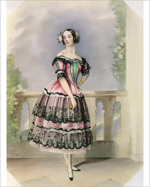 Pauline Duvernay (1813-94) pub. by Thomas McLean, 1837 (colour litho)