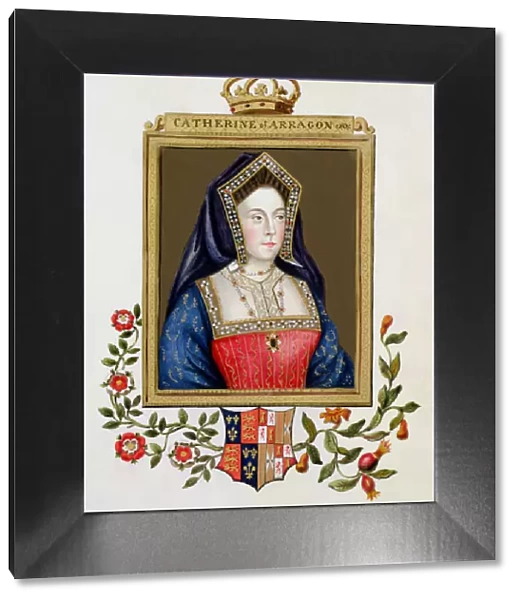 Portrait of Catherine of Aragon (1485-1536) 1st Queen of Henry VIII from