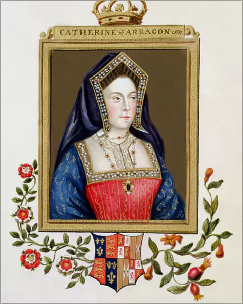 Portrait of Catherine of Aragon (1485-1536) 1st Queen of Henry VIII from