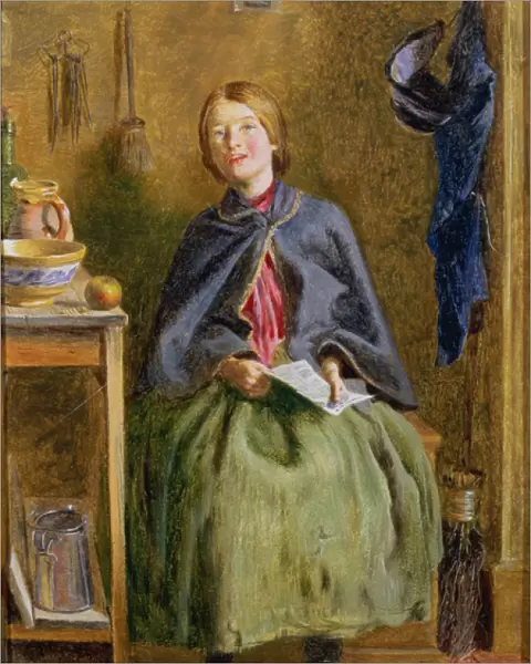 A Maid Learning to Read, 1858 (oil on panel)