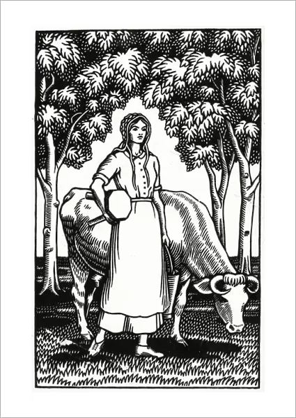 Frontispiece to an illustrated edition of Tess of the D Urbervilles