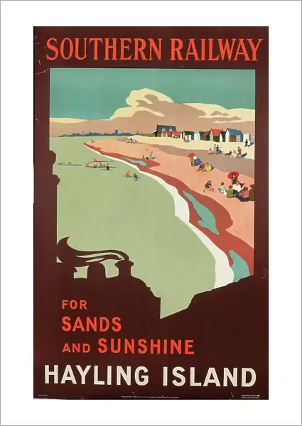 Hayling Island, poster advertising Southern Railway, 1923 (colour litho)
